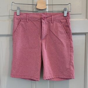 Boy's Cat & Jack Flat Front Adjustable Waist Pink Shorts Size 10